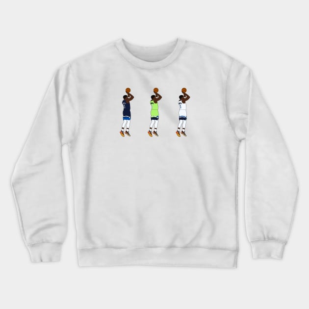 Anthony Edwards Triple Crewneck Sweatshirt by whelmd